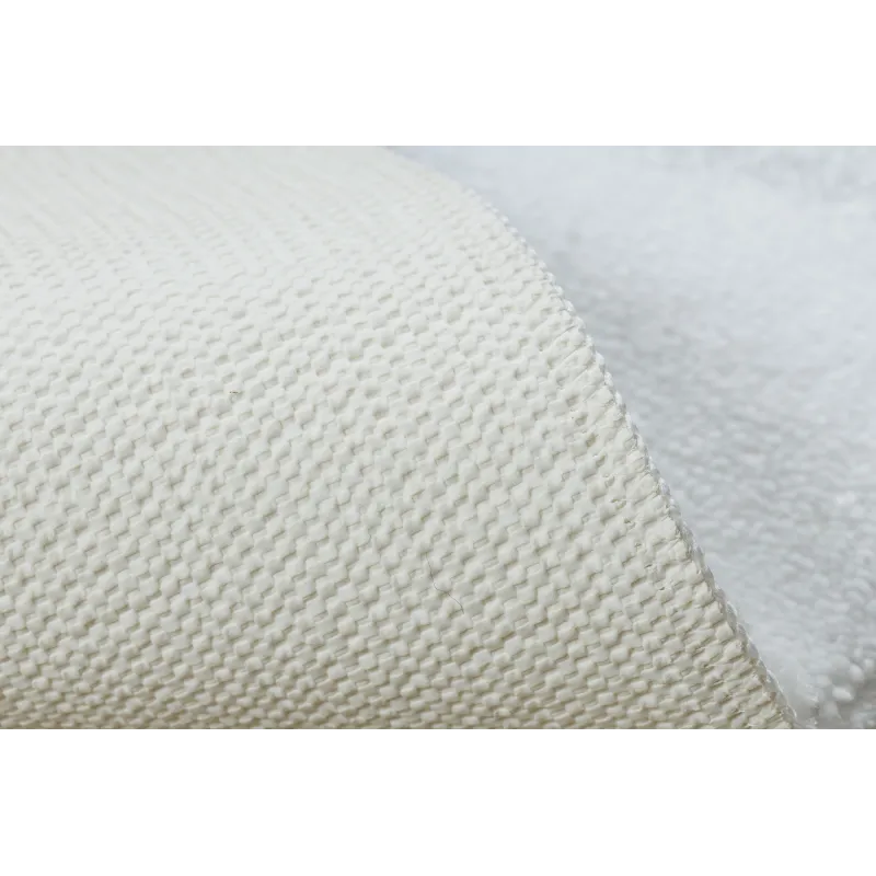 SUPREME Round Bathroom Rug LINES White