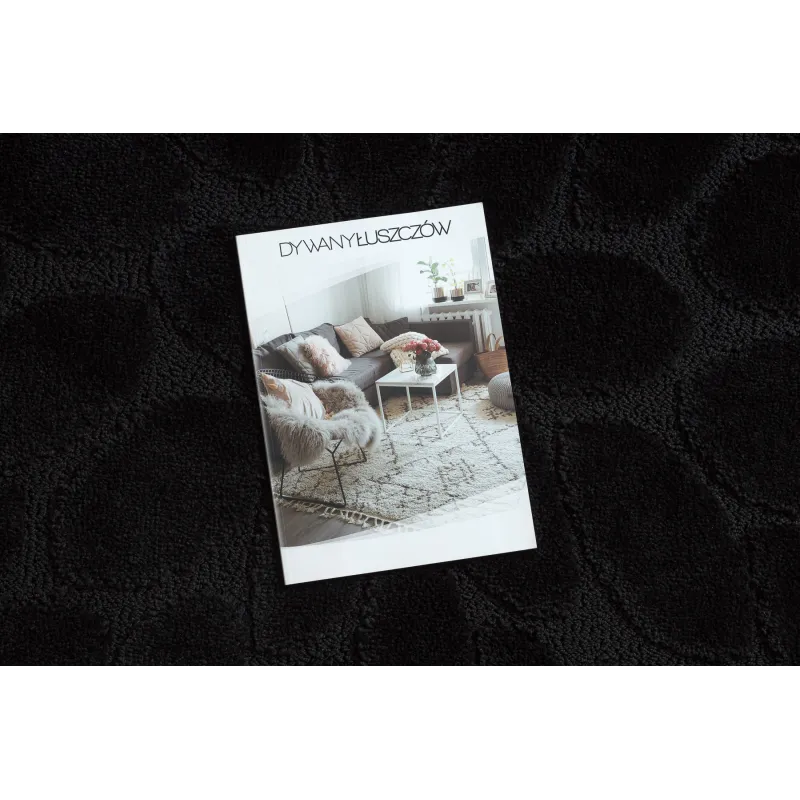 SUPREME Round Bathroom Rug STONES Black