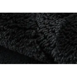 SUPREME Round Bathroom Rug STONES Black