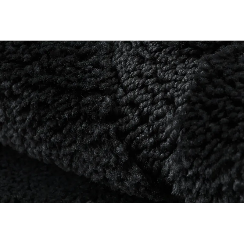 SUPREME Round Bathroom Rug STONES Black