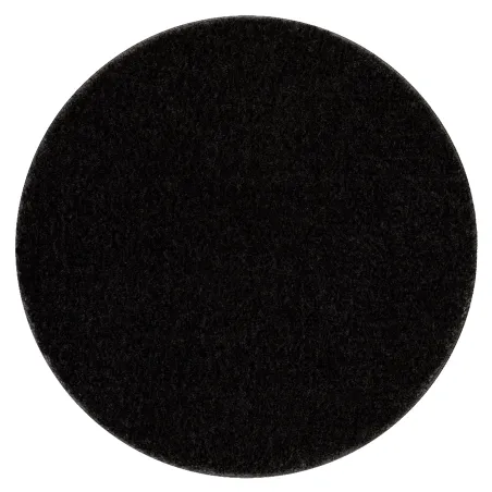 SANTA Bathroom Round Rug Black