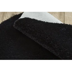 SANTA Bathroom Round Rug Black