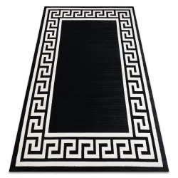 PEARL Greek Rug Black