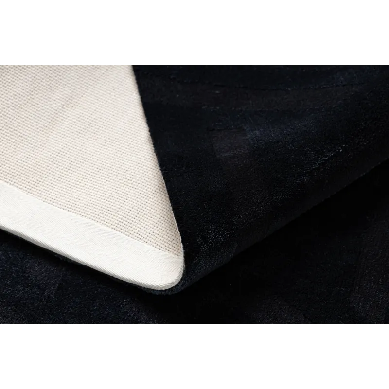 Perfect rug PEARL 51326E black for living room or bedroom, modern style