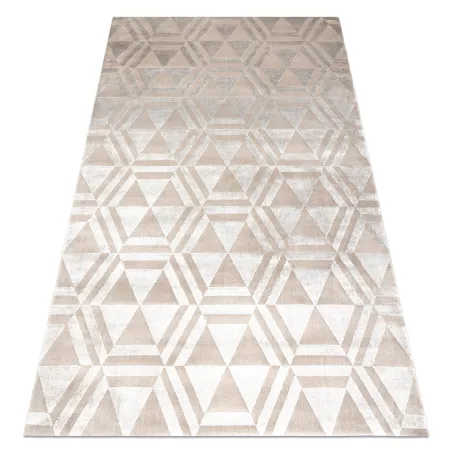 Exclusive PEARL 51323C beige rug with a geometric design