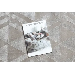 Beige PEARL 51323C rug in a geometric style, exclusive finish