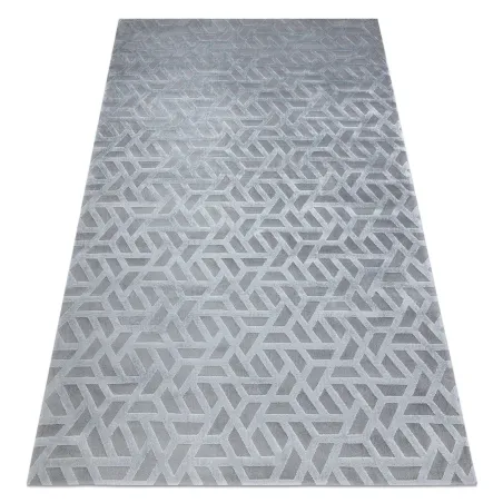 Exclusive geometric gray rug PEARL 51320D for modern interiors