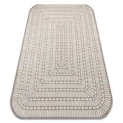PEARL Geometric Beige Cream Rug 53132B