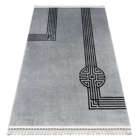AMOUR Geometric Rug - modern and elegant design in grey
