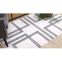 Elegant AMOUR 53091C cream rug, perfect for the living room