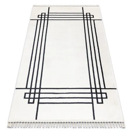 AMOUR 53096C Cream Border Rug with a modern elegant design