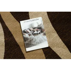 ROYAL G3565 Waves Rug - modern rug with wavy patterns in brown