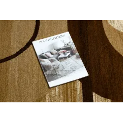 Brown and cream ROYAL HE405 rug, perfect for living rooms or bedrooms