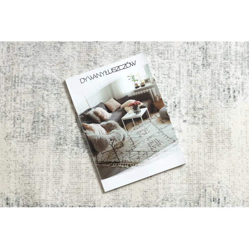 DISTIN 0201A rug with fringes, perfect for a modern living room or bedroom