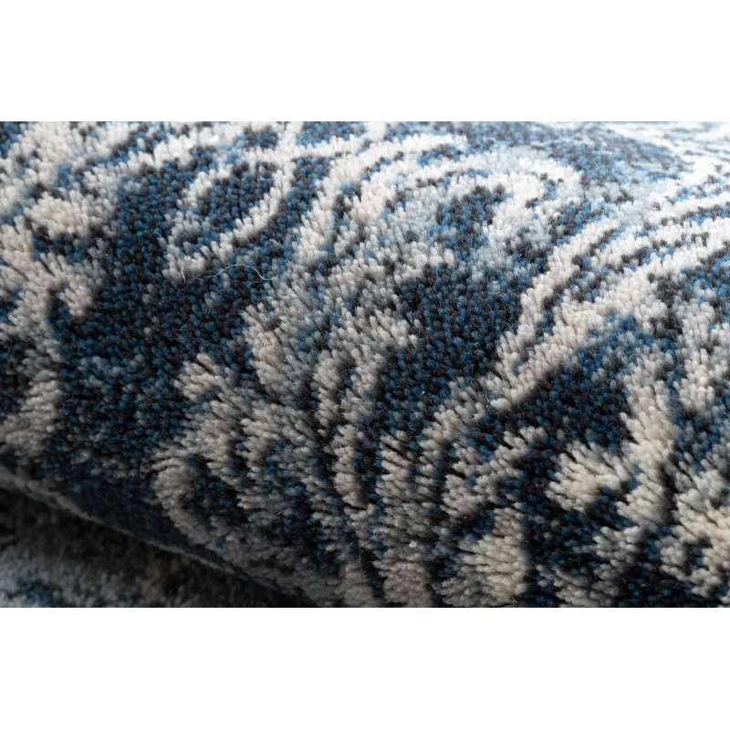 NAIN Wool Ornament Rug 7010/51644 Navy Beige