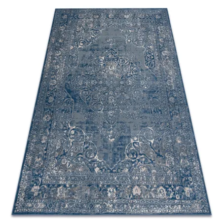 NAIN Ornament Vintage Wool Rug Blue