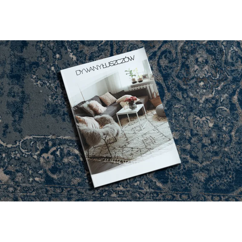 NAIN Ornament Vintage Wool Rug Blue