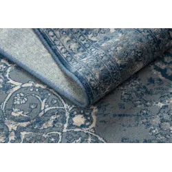 NAIN Ornament Vintage Wool Rug Blue
