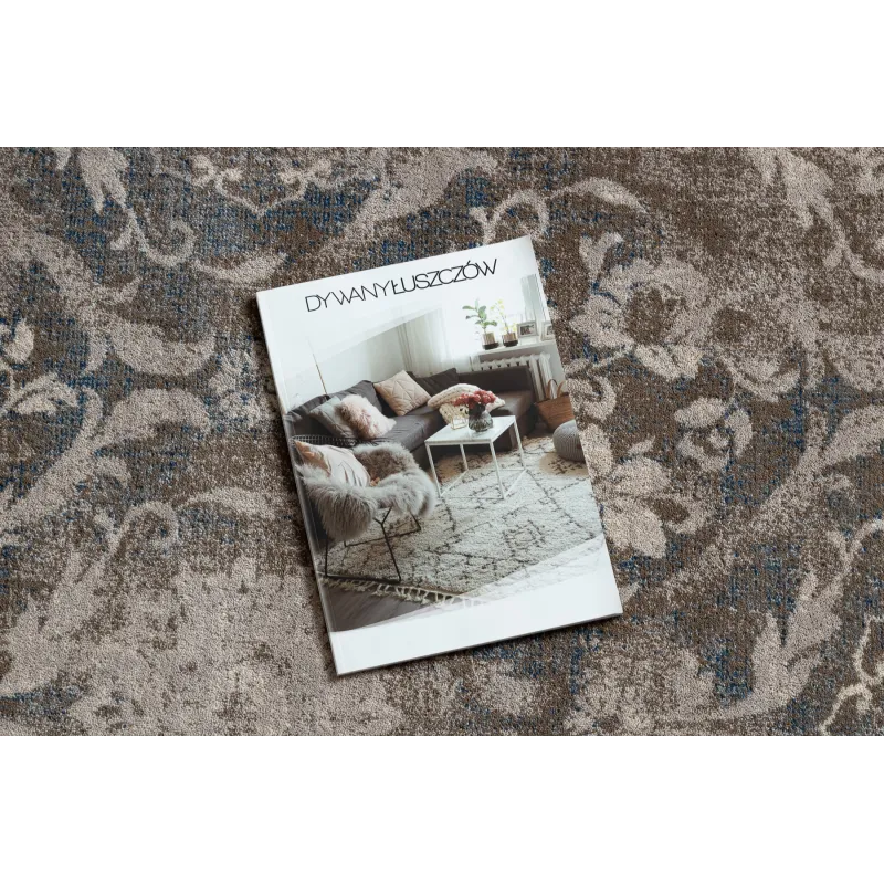 NAIN Ornament Vintage Wool Rug Beige/Blue