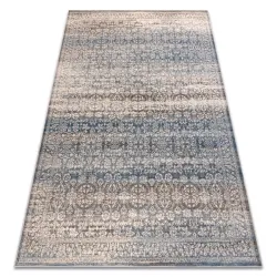 NAIN Ornament wool rug, vintage 7594/51655 beige / blue