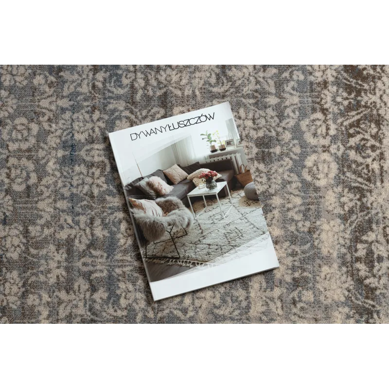 NAIN Ornament Vintage Wool Rug Beige/Blue