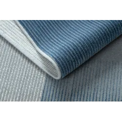NAIN Geometric Wool Rug Beige/Blue