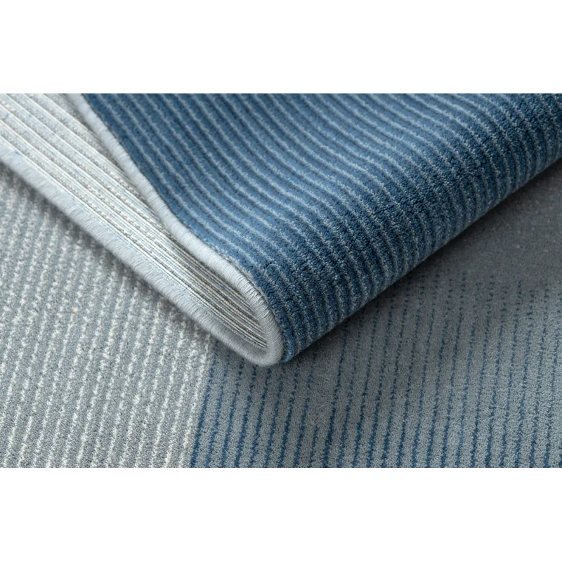 NAIN Geometric Wool Rug Beige/Blue