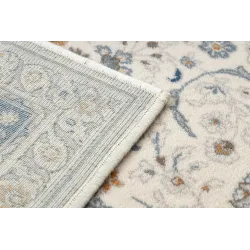 NAIN Ornament Frame Wool Rug Beige/Blue