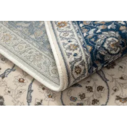 NAIN Ornament Frame Wool Rug Beige/Blue