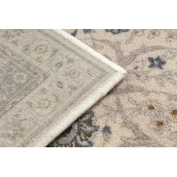 NAIN Ornament Frame Wool Rug Beige/Blue
