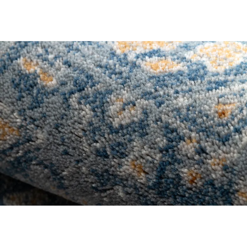 NAIN Ornament Wool Rug Blue Orange Vintage