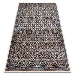 NAIN Ornament wool rug 1183/51033 navy / beige
