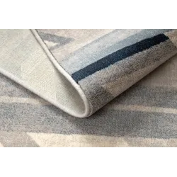 NAIN Geometric Wool Rug Beige/Blue