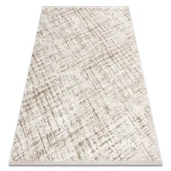 DUKE 51550 geometric rug in beige, soft texture, modern design