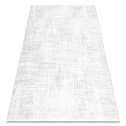 DUKE A0357 Cream Vintage Rug, soft and textured with fringes