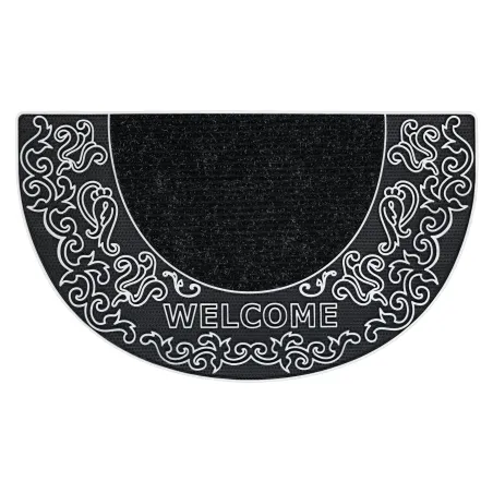 Anti-slip Doormat BH 103W Silver, perfect for indoor and outdoor use, rubber backing