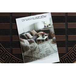 Brown doormat BH 110 with Greek key design, perfect for the hallway