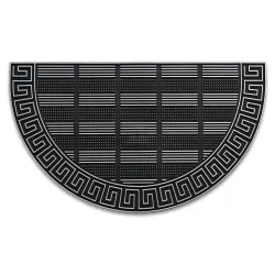 Silver anti-slip doormat BH 110, suitable for indoor and outdoor use