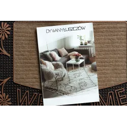 Brown BH 224W Welcome doormat, modern design with rubber backing