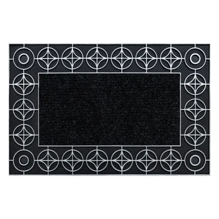 Door Mat BH 205 Circle, silver, non-slip, rubber, suitable for indoor and outdoor use