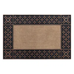 BH 207 non-slip door mat in brown, suitable for indoor and outdoor use
