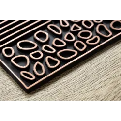 Brown doormat, modern design, suitable for indoor and outdoor use