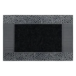BH 222 Stone Doormat, slip-resistant, silver, rubber material