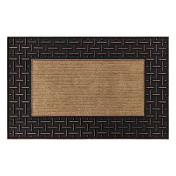 BH 225 Grid doormat in brown, non-slip for indoor and outdoor use