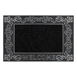 Welcome Door Mat BH 219W, non-slip, silver, suitable for indoor and outdoor use