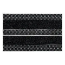 Door Mat BH 229 Stripes, silver, non-slip for indoor and outdoor use