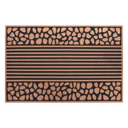 Door Mat BH 701 Stones, non-slip, brown rubber mat for indoors and outdoors