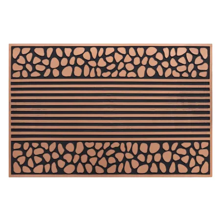 Door Mat BH 701 Stones, non-slip, brown rubber mat for indoors and outdoors