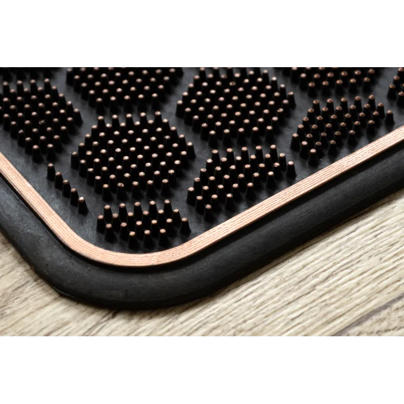 BH DM003 doormat, durable rubber material, easy to clean, brown color