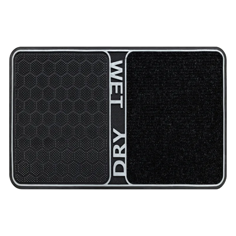 BH DM003 Wet Dry doormat, silver, rubber, suitable for indoor and outdoor use
